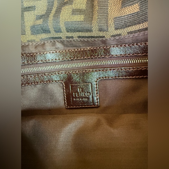 RARE VINTAGE FENDI handbag 🌟 Fendi Zucchino hobo bag in brown GOOD CONDITION! - Picture 12 of 16
